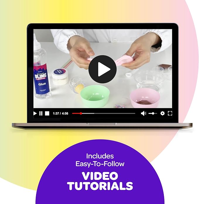 Slime Kit for Girls Ages 8-12 - All-in-One DIY Slime Making Kit, Galaxy Unicorn Glow-in-the-Dark Slime Set, Birthday Gift for Tween Girls 8 9 10 11 12