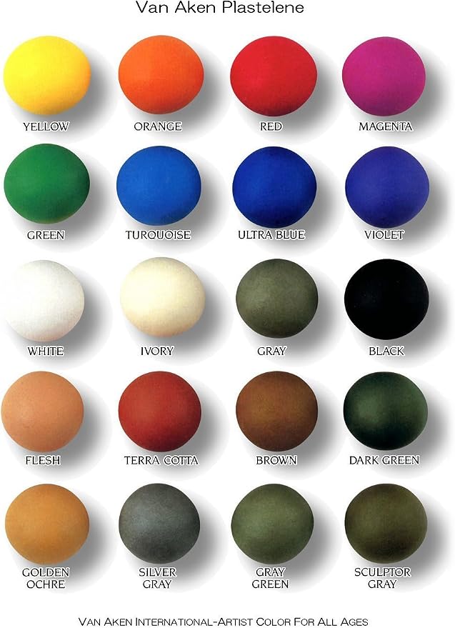 Van Aken Plastalina Modeling Clay - Gray, 1 lb, Modeling Clay