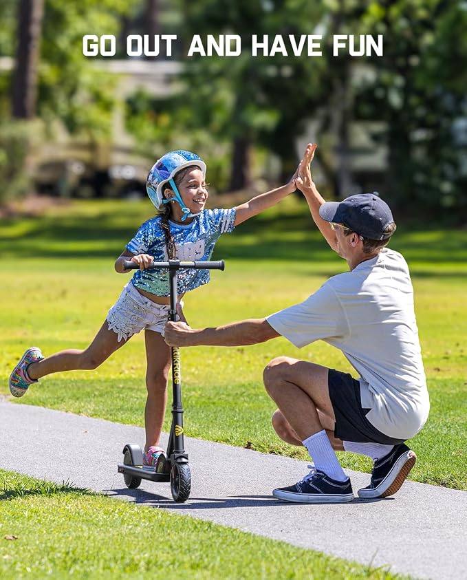 FanttikRide C9 Kids Electric Scooter Ages 8-12, Foldable for Kids 3.9-5.2 ft, 132 lbs, 5 Miles Range, Up to 40 mins Ride Time, 2 Safe Max Speed 6/10 MPH, 3 Adjustable Heights