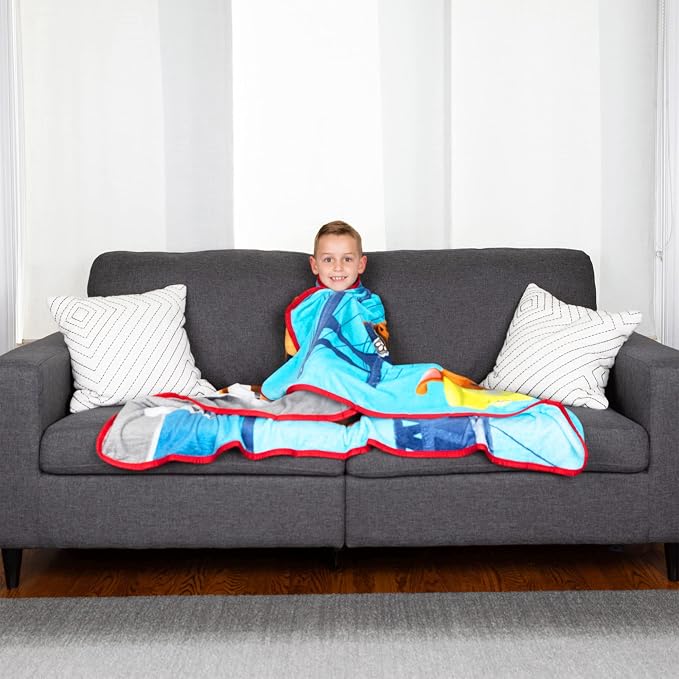 Franco Kids Bedding Super Soft Micro Raschel Throw, 46 in x 60 in, Paw Patrol