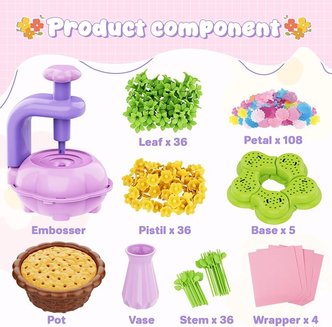 FUNZBO Arts and Crafts Supplies for Kids - Toddlers Craft Kit with Glitter Glue Stick, Pipe Cleaners, Pom Poms, Popsicle Sticks Tools, DIY School Supplies Kit, Birathday Gifts for Girls Boys Age 10+