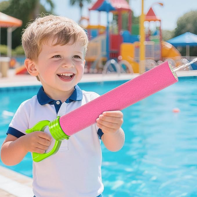 Water Guns for Kids, 6 PCS Foam Squirt Guns Water Blaster Set, Water Guns Squirter Blaster Pool Toys for Kids Toddlers Boys Girls 3 4 5 6 7 8, Shooter Swimming Pool Party Outdoor Beach Sand Play Toys