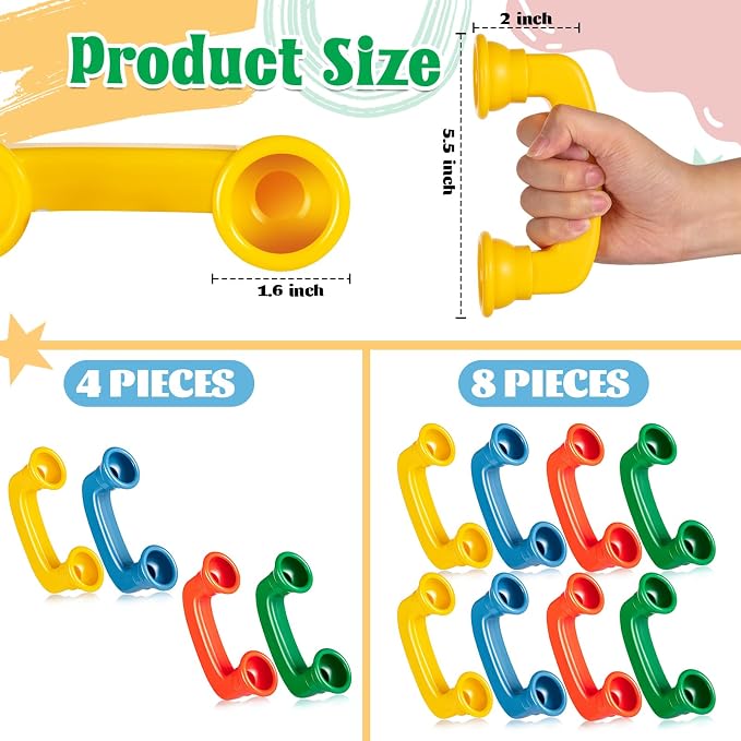 Whisper Reading Phones 8 Pcs Hear Myself Sound Phone Speech Therapy Toy Tool for Classroom Accelerate Reading Fluency Comprehension and Pronunciation for Kids and Adults