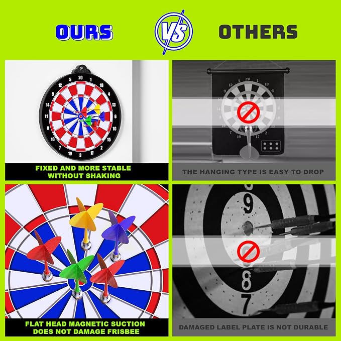Magnetic Dart Board for Kids Indoor Outdoor Kids Games and Party Games, Christmas Birthday Gifts Toys for Boys Age 3-12