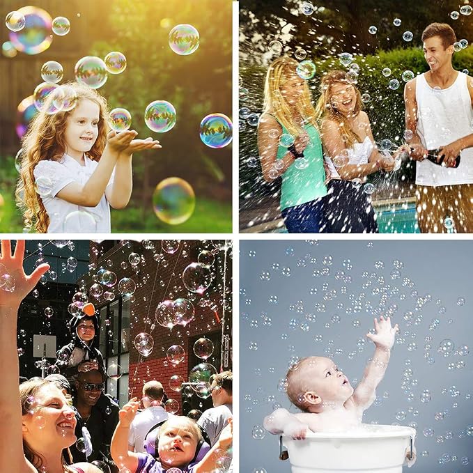 32-Piece 8 Colors Mini Bubble Wands Assortment Party Favors Toys for Kids Child, Christmas Celebration,Thanksgiving New Year, Themed Birthday,Wedding, Bath Time,Summer Outdoor Gifts for Girls Boys