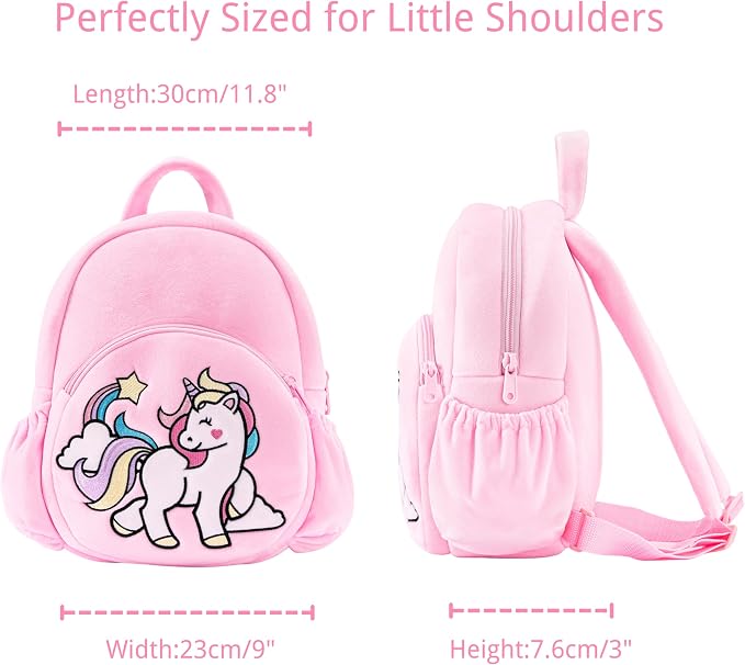 Lazada Toddler Backpack for Kids Unicorn Backpacks Cloud Pink for Age 3+