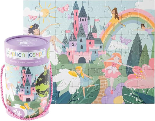 Stephen Joseph, Glow in the Dark Puzzle – Includes 48 Glow in the Dark Puzzle, Jigsaw Puzzle for Girls & Boys 3+ Years, Fairy Princess