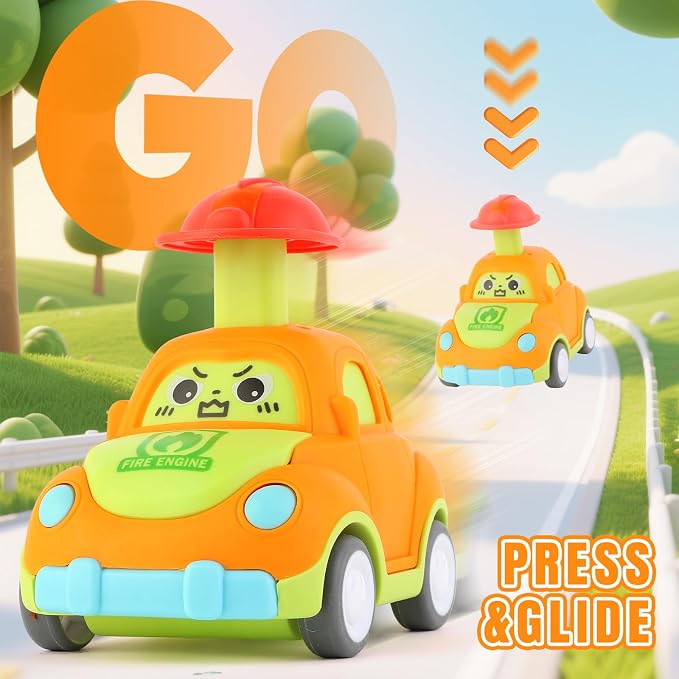 Car Toys for Toddlers 1-3 Year Old Boy Birthday Gift for Boys Girls 1-3 Pull Back City Vehicle Toys Goodie Bags Stuffers Party Favors for Kids