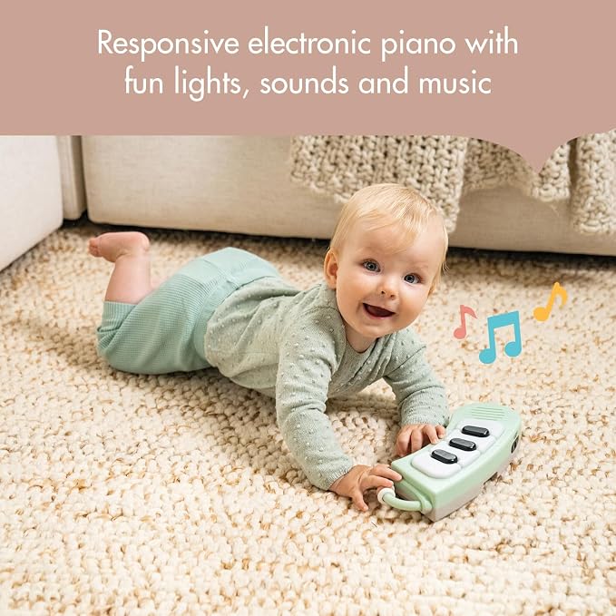 Tiny Love 5-in-1 Here I Grow Stationary Activity Center – Black & White Décor Collection, Black & White