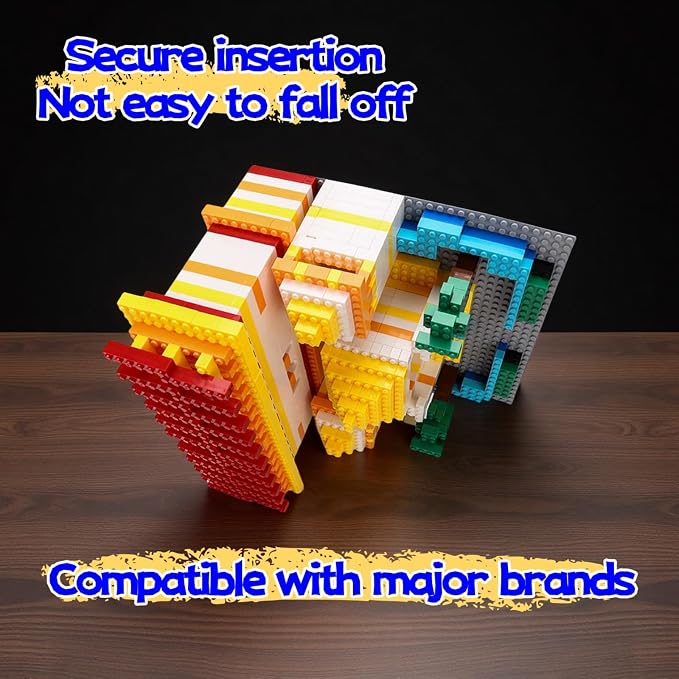 500 Piece Classic Building Bricks and 1 Green Baseplate, Compatible with Lego and Other Major Brands, Mixed Bricks Bulk Creative Building Toys, Blocks Bulk for Kids Ages 6+ (Girls' Color)