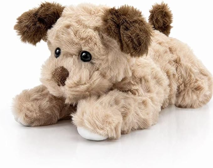12" Brown Dog Stuffed Animals Plush Toys for Kids and Babies, Cute Puppy Plushies, Puppy Stuffed Animals Plush Toy for Carnival and Christmas Decorations, Dog Themed Party Favors