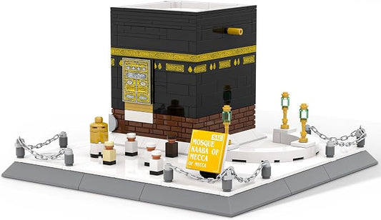 Kaaba Building Set – 446Pcs Architecture Model Kit of Mecca Great Mosque, Adult Building Blocks for Home Office Display, Collectible Landmark Set