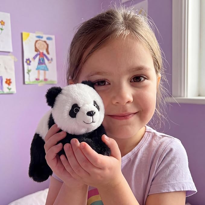 PEACH CAT Panda Stuffed Animal Cute Plushies Small Plush Toys Birthday Gifts for Girls Boys Kids