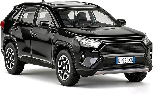 Model Car 1/32 Toy Car Alloy Diecast Collectible Model with Light and Sound Toy Vehicle for Boys Kids Toddler Gift Black car