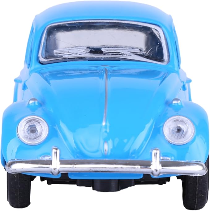Berry President 1967 Classic Beetle Bug Vintage 1/32 Scale Diecast Metal Pull Back Car Model Toy for Gift/Kids (Blue)