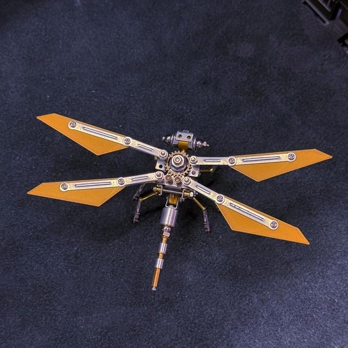 3D Metal Bee Puzzle for Adults, 126PCS Fengyi Cruiser Mechanical Bee Model Kit, DIY Assembly Metal Puzzle Decoration Gift for Birthday Christmas