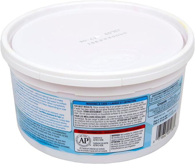 Crayola Air Dry Clay, 2.5lb Tub, Red