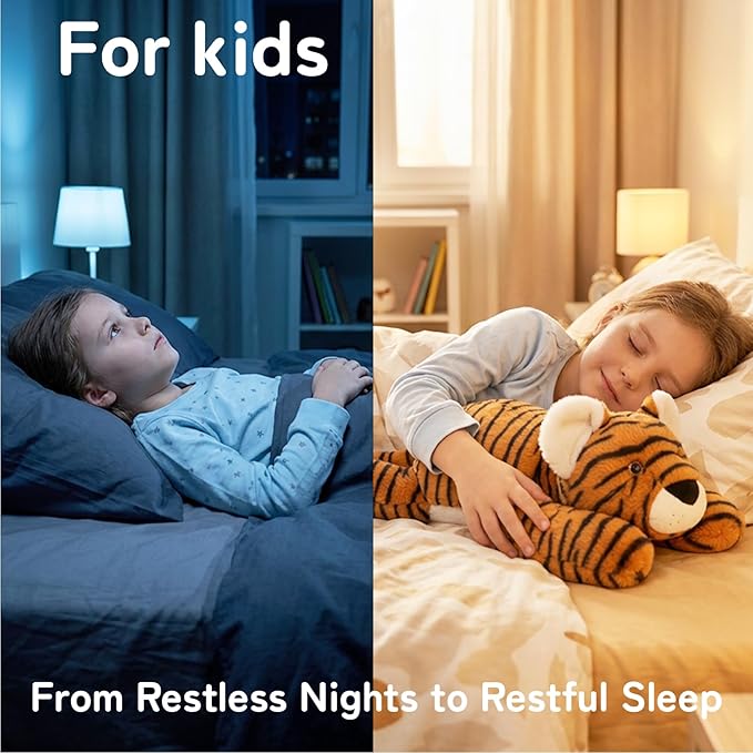 Niuniu Daddy 20" 3.3 lb Weighted Tiger Stuffed Animal for Adults Kids, Giant Large Soft Body Pillow Plush Toy for Sleeping Huggable, Gift for Everyday Comfort