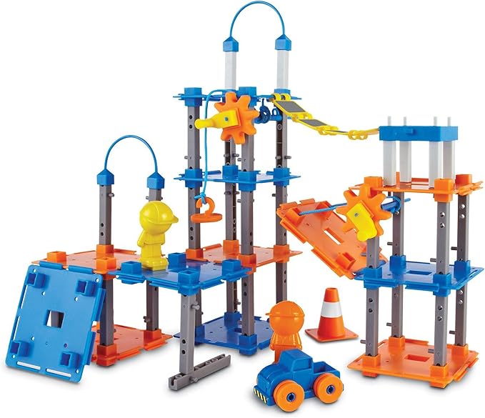 Learning Resources City Engineering & Design Building Set - Preschool Building Toys, STEM Toys for 5 Year Old, Kids Engineering Kit, STEM Gifts for Kids