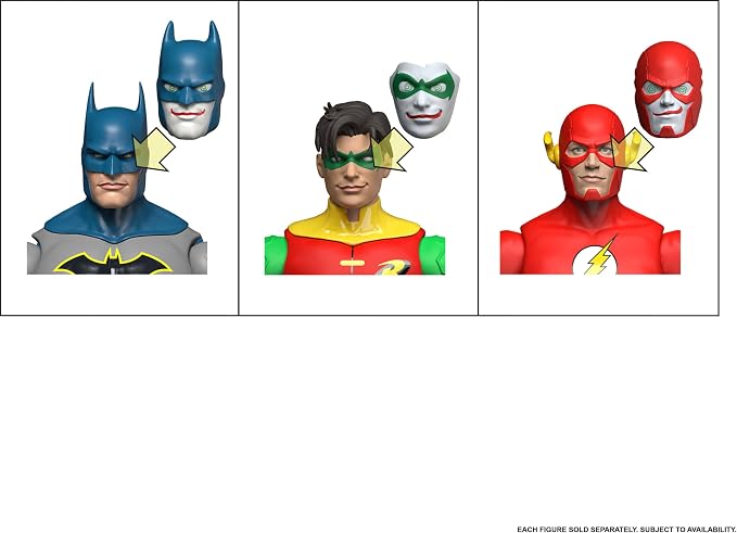 Mattel DC Premier 6.5 Inch Robin Action Figure Series 1, Detailed Super Hero Design 22 Articulations & Fabric Cape, Weapon Stand & Accessories