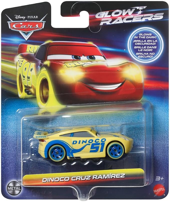 Disney Pixar Cars Glow Racers - Dinoco Cruz Ramirez - Cars Metal
