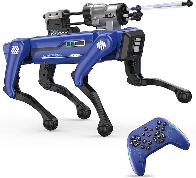 Robot Dog - Interactive STEM Toys with Voice & Remote Control, 30+ Lifelike Actions, Programmable Play, 25m Range, Durable & Safe - Best Gift for Kids 6-12