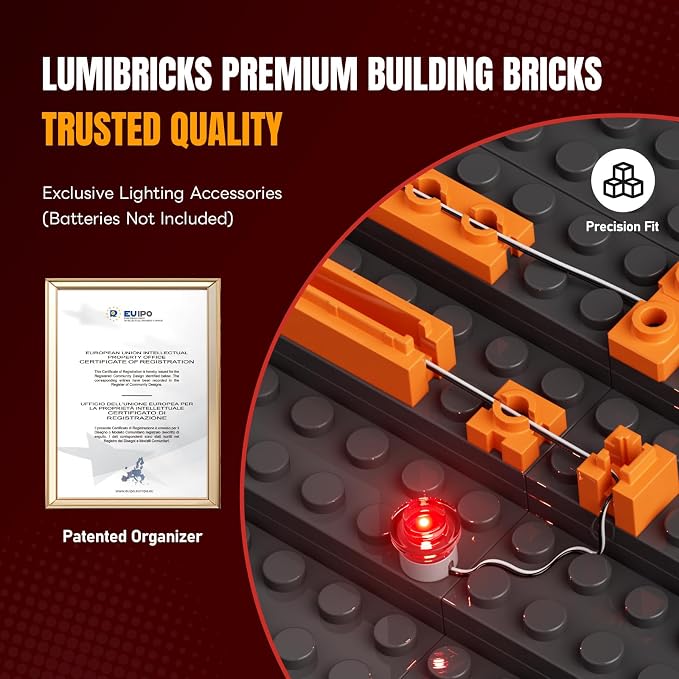 Lumibricks Street Fusion Boxing Club Lighting Building Bricks Set - City Town Modular Playset Collection Display kit with Minifigures 3036 Pcs for Adults & Teens & Life Enthusiasts