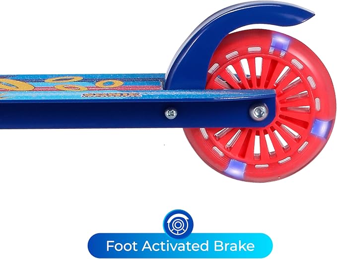 2 Wheel Kick Scooter for Kids, Foldable, Light Up LED Wheels