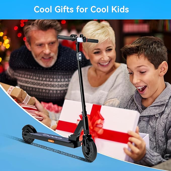 Electric Scooter for Big Kids/Teens - 250W Motor, 15.5 mph Top Speed, Rear Foot Brake, Folding E-Scooter for Riders