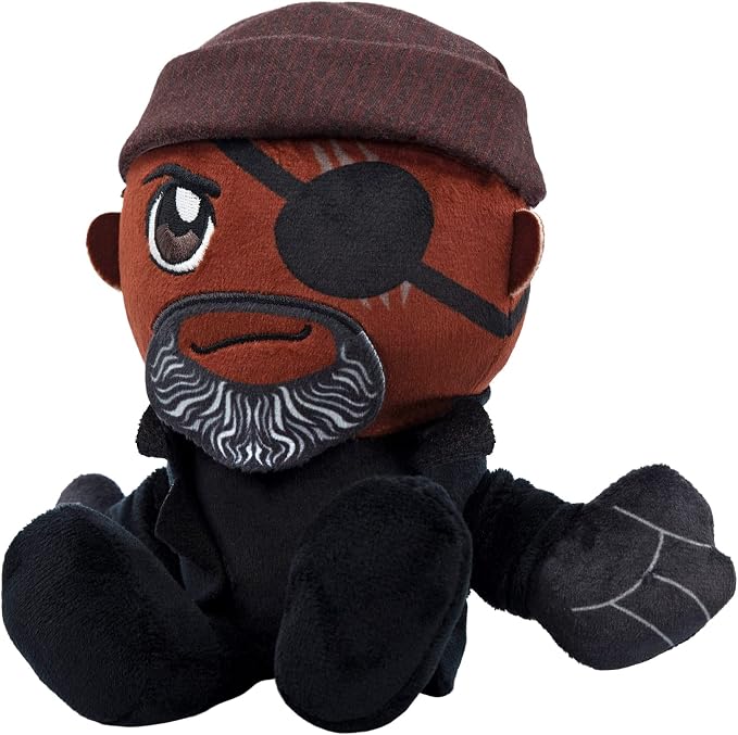 Bleacher Creatures Marvel Nick Fury Secret Invasion 8" Kuricha Sitting Plush- Soft Chibi Inspired Toy