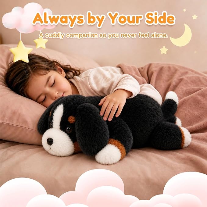 Bernese Mountain Dog Weighted Stuffed Animal Plush Toy(10.6 Inch, 0.7 Lbs)