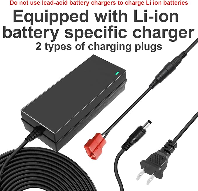 24V 24Ah Li-ion Rechargeable Battery, Replacement Battery Compatible with Best Ride on Cars Thunder UTV Kids Ride-On Car