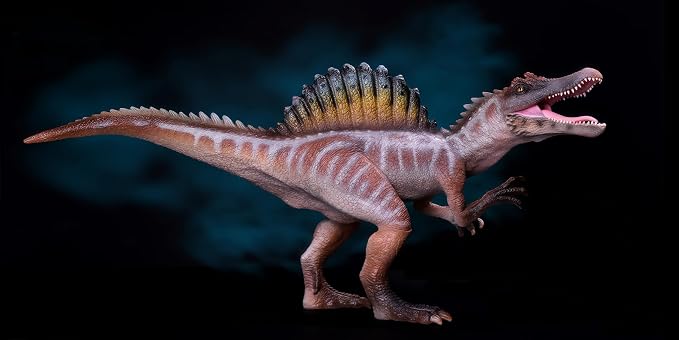 Gemini&Genius Spinosaurus Action Figure with Moveable Jaw, Dinosaur Toy for Kids, Early Science Dino Education, Collectible Display Toy and Creative Gift for The Dino Lovers