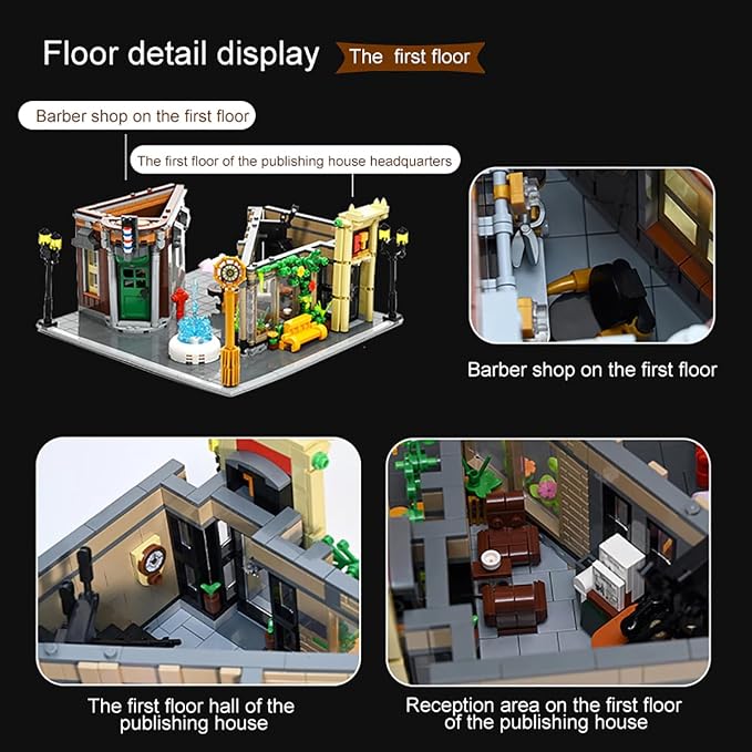 Flatiron Building Set - New York City Architecture Construction Kit, Famous Landmarks American Street View Model,Collectible Building Bricks Toys for Adults and Teens - 4500 Pieces