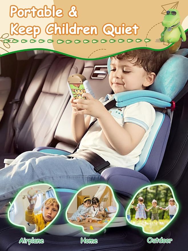 16-Piece Rotating Puzzles for Kids 4-6, Toddlers Puzzles 2-4, Road Trip, Airplane Activities Game, Travel Toys - Brain Teaser, Fine Motor Skills, Birthday Gifts Boys & Girls