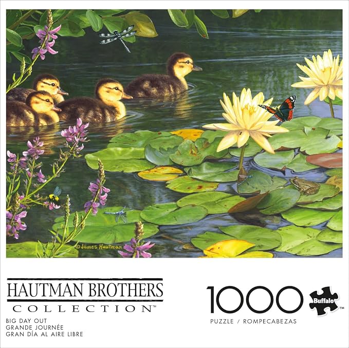 Buffalo Games Hautman Brothers Big Day Out Jigsaw Puzzle - 1000 Piece, 26.75 x 19.75 in - Puzzles for Adults - High Resolution Artwork - Reference Poster Included