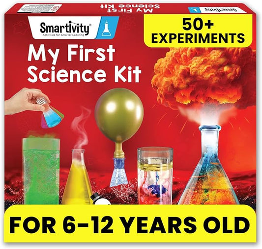 Smartivity My First Science Experiment Kit for Kids Ages 6, 7, 8, 9, 10, 11, 12 Years | 50+ Experiments I Christmas, Birthday Gift I Science Projects for Boys & Girls, STEM Toys for 6 to 12 Years