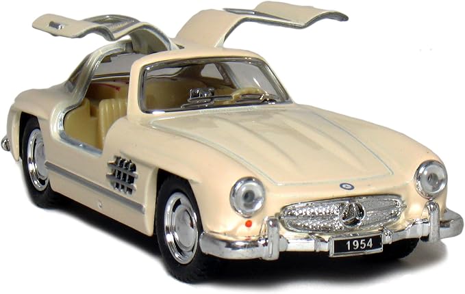 KiNSMART - 1954 Mercedes-Benz 300 SL Coupe Beige 5" 1:36 Scale Die Cast Metal Model Classic Super Car Toy
