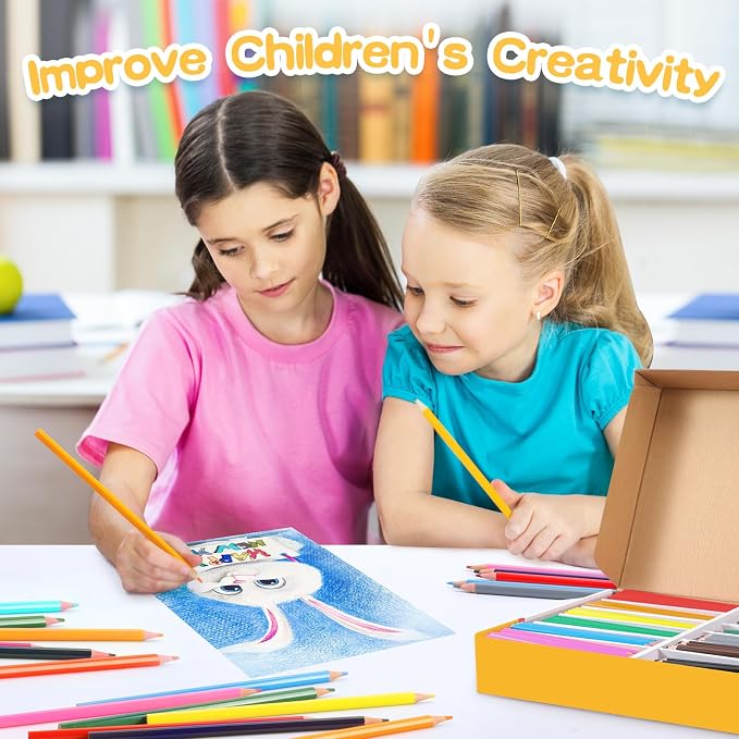 240 Packs Colored Pencils Bulk Classroom, Colored Pencils for Kids 12 Assorted Colors, Coloring Pencil Set Plus 24 Sharpeners, Pre-sharpened Color Pencils, Back to School Supplies Bulk for Teachers