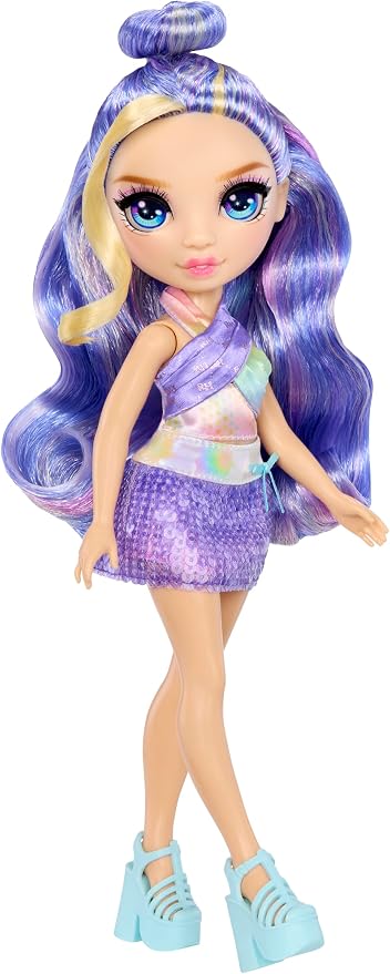 Rainbow High My Fashion Style Violet, Purple 11" Fashion Doll with Statement Outfit, Stylish Handbag, Great Toy Gift for Girls Kids Ages 4-12 Years