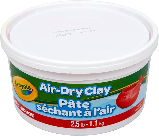 Crayola Air Dry Clay, 2.5lb Tub, Red