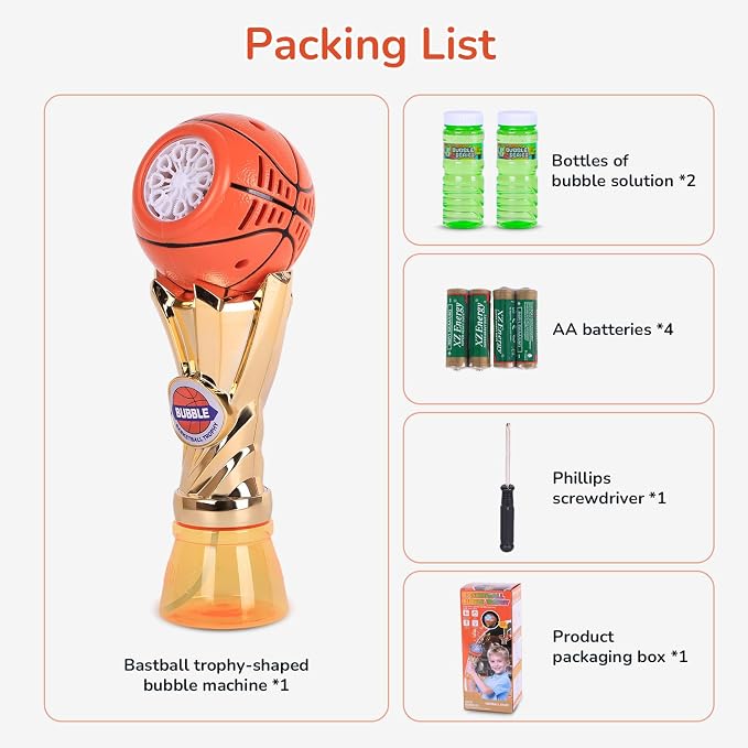 Basketball-Shaped Bubble Machine, Perfect for Children to Play with Complete with Bubble Maker – The Ideal Toy Bubble Machine for Kids