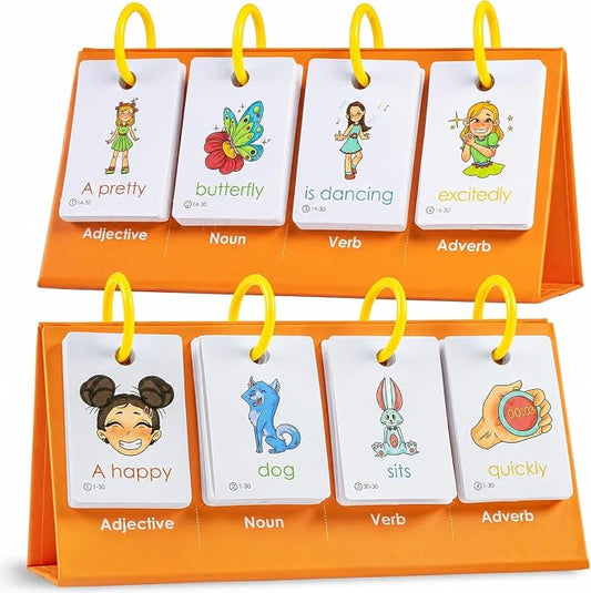 Alened Sentence Building Flash Cards for Kids Ages 5-8, Learn to Read Phonics Toy, Word Games, Speech Therapy Materials, Education Kindergarten Classroom Must Haves for 1st 2nd Grade