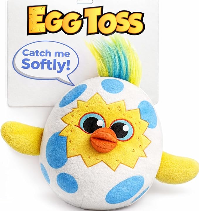 Move2Play, Egg Toss, Hilariously Wild Active Party Game for Kids | Indoor & Outdoor Toss Toy for Boys & Girls Ages 3-8+ | Fun Birthday, Family & Camping Game