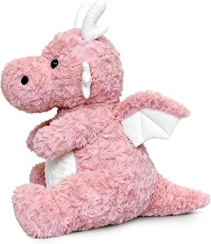 SUSULF Little Flying Dragon - Cute Stuffed Animal Plush Toy - Adorable Soft Dragons Toy Plushies and Gifts - Perfect Present for Kids (Pink,11.81in/30cm)