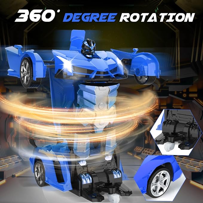 Dolanus Remote Control Car - Transform Robot RC Cars, Toys for Ages 5-7, Kids Toys, 4 Year Old Boy Toy, Toy for 3 4 5 6 7 8 10 12 Years Old Boy, Gifts for Boys Kids Toddlers Birthday