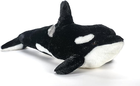 The Petting Zoo Orca Stuffed Animal Plushie, Gifts for Kids, Wild Onez Sealife Animals, Whale Plush Toy, 20 inches