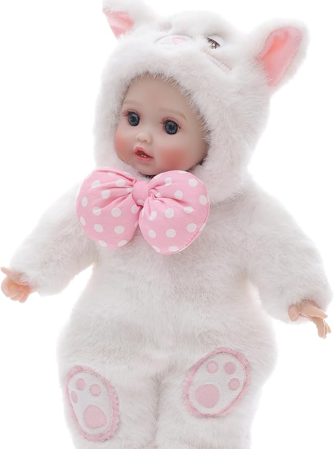 Baby Dolls, 15 Inch Realistic Soft Body Baby Doll Real Life Baby Dolls with Accessories, for 3+ Year Old Girls, Pretend Play, Collection, Gift-Ready (White)