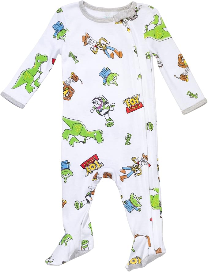 Disney Baby Boys' 2-Pack Footed One-Piece Sleep N' Play Newborn to Infant