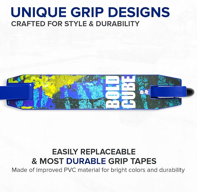 BOLDCUBE Stunt Scooter for Kids Ages 6-12 8-12 Years | Freestyle Pro 360° | Aluminium Deck | ABEC 7 | Micro Crystalized Deck